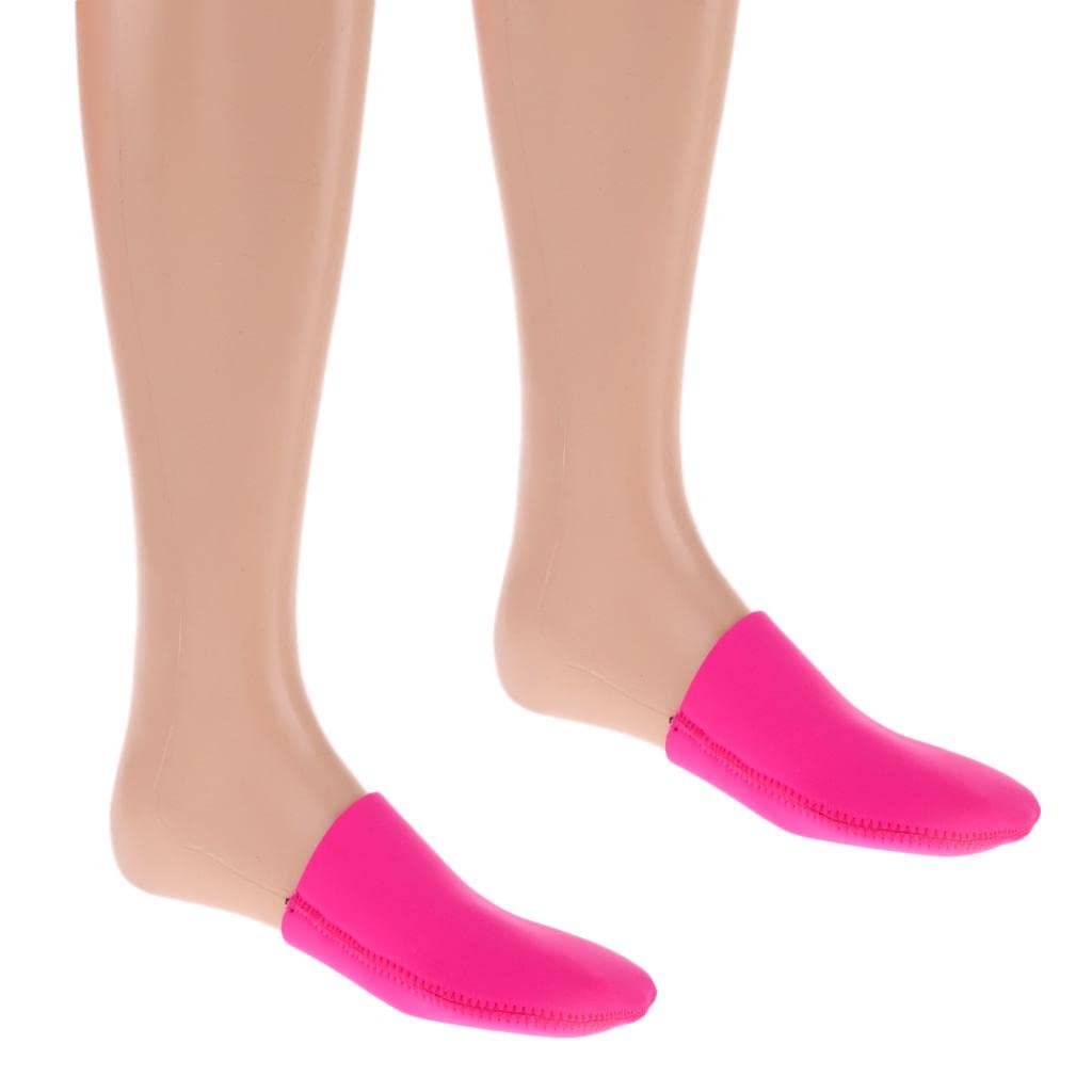 1 par de calcetines de neopreno para correr, ciclismo, senderismo, caminar, color rojo rosa