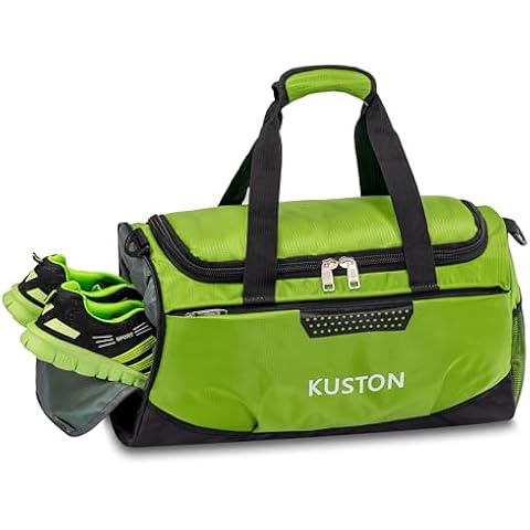 Kuston Sports Gym Bag with Shoes Compartment Travel Duffel Bag for Men and Women Cover