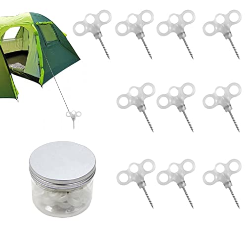 Maxten Estacas de tenda,10 PCS Estacas de Acampamento de Aço Inoxidável - Estacas de tenda estacas d