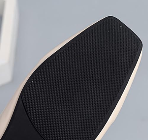 Women's Square Toe Flats Comfortable Slip On Dressy Ballet Flat PU Leather Fashion Ladis Travel Office Shoes4