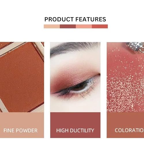 S.F.R. COLOR Eyeshadow Palette with 24 Shades including Nudes, Glitters and Mattes and shimmer (SHADE B)