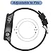 20mm Watch Band for Garmin Forerunner 55/Forerunner 245/Vivoactive 5/Vivoactive 3, Soft Silicone Band Replacement Strap for Garmin Smart Watch (Black)