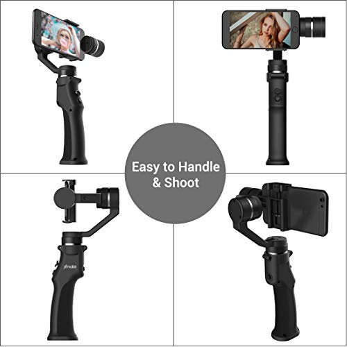 Image of Xmate Cruise 3 Axis Handheld Smartphone Gimbal (Black) |Object Tracking | with Zoom Capability |Video Edit & Share Support | 8 Hours Battery Life
