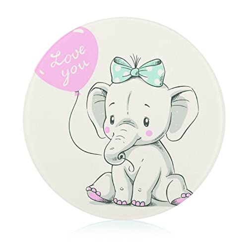 Planche à découper en verre trempé éléphant 20 cm antidérapante