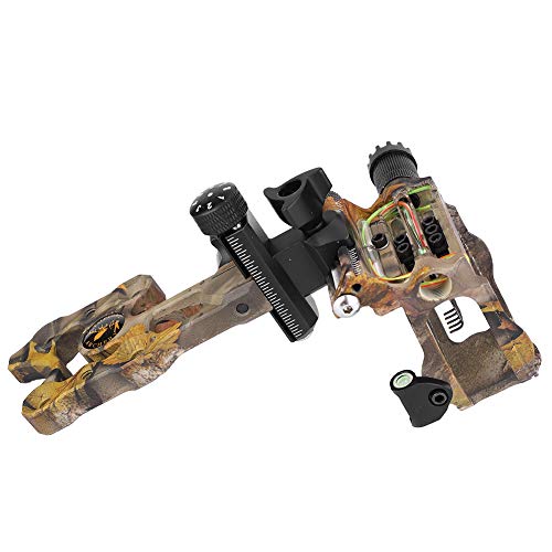 Mira composta de arco de tiro Arco composto de mira com luz de brilho ajustável Conjunto de mira de