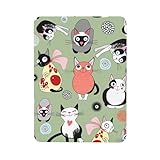 Rendimiento del producto: esta bonita calcomanía magnética para refrigerador de gatos de dibujos animados está hecha de película brillante para mascotas, papel fotográfico impermeable e imanes de goma de alta calidad. Es resistente, finamente elaborado, no se decolora, deforma ni rompe fácilmente, y no se desliza ni se cae. Se puede fijar perfectamente a lavavajillas, refrigeradores y armarios de almacenamiento de metal.