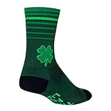 SockGuy SGX 6in Good Luck Performance Cycling/Running Socks (Good Luck - L/XL)