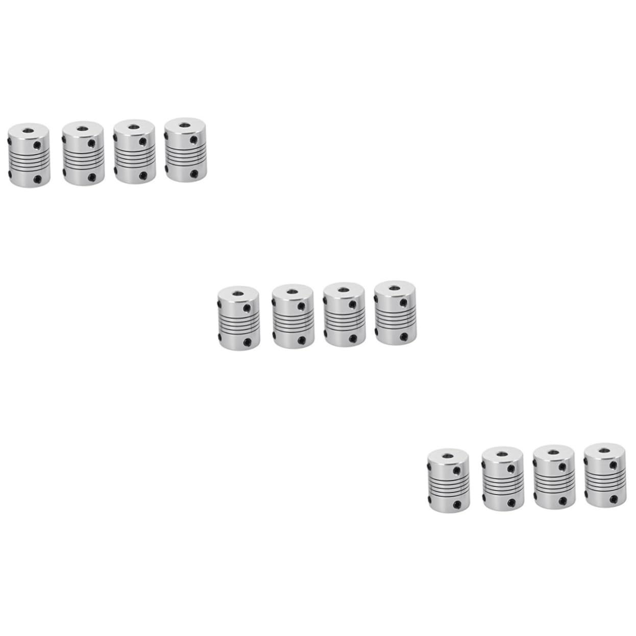 Coupleur d'arbre flexible 5 à 8 mm en alliage d'aluminium pour moteur d'imprimante 3D, lot de 3