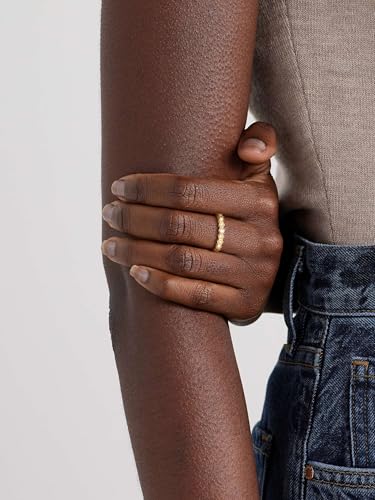 Gold Rings for Women 14K Gold Plated Cubic Zirconia Women's Rings Eternity Wedding Bands Jewelry Gifts for Her2