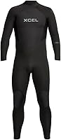 XCEL Men's Axis 4/3mm Back Zip Full Wetsuit - Ultrastretch Neoprene, ThermoLite IR Warmth, Eco-Friendly Durability