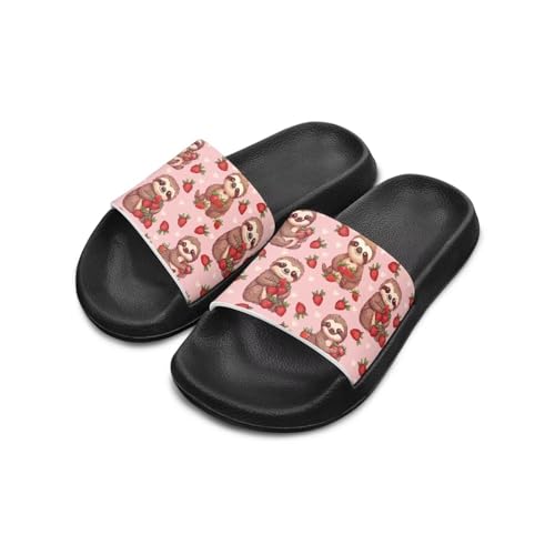 Cute Cartoon Slides for Boys Girls 2025 Trendy Kids Shower Shoes Non-Slip2
