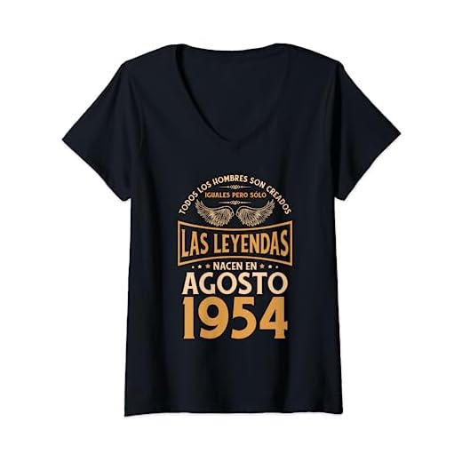 Cumpleaños Hombre Regalos Las Leyendas Agosto 1954 Camiseta Cuello V