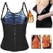 Brrnoo Gilet Sauna da Donna per dimagrire Corsetto Caldo in Neoprene Vita Trainer Body Tank Top Sudore Shapewear Body Shaper Dimagrante Cerniera Sauna Canotta Camicia da Allenamento(S/M)