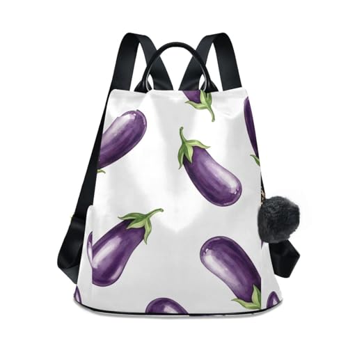 Sac à dos femme violet aubergine et blanc : finitions soignées et design mode