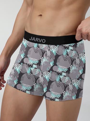 Image of JARVO Men's Extra Thin Elastic Underwear Long Comfortable Ice Silk Breathable Comfort Brief-Boxer-Trunks Imported Material Pack of 3
