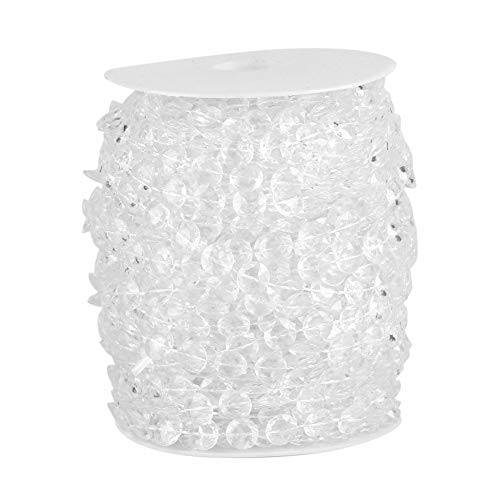 SEAFRONT Cortina de Cuentas de Cristal Acrílico, Decoración de Bricolaje para Bodas, Fiestas, Duradera y Confiable para Escaparates o Decoración de Bodas, Cortina de Cuentas de Diamantes