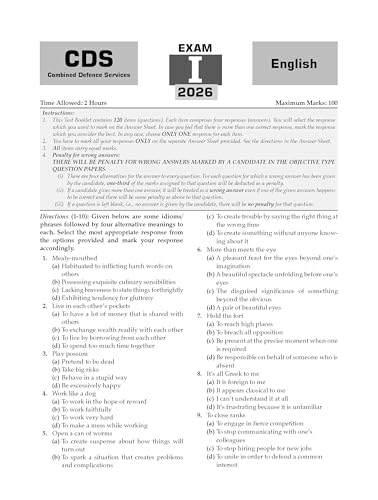 Image of Oswaal CDS Maths, English & General Knowledge 13 Years' Chapter-wise & Topic-wise Solved Papers English Medium Set of 3 | 2014-2026 | Includes 2026 Paper-I | With Oswaal AI | For 2026-27 Exams