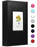 Photo Album 4x6 300 Photos, Leather Cover Extra Large Capacity Wedding Family Graduation Anniversary Baby Holds 300 Horizontal 4x6 Pictures(Black, 300 Pockets)