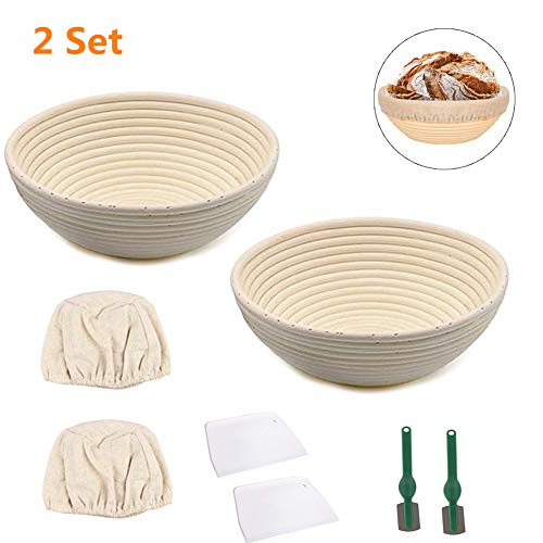 Bread Proofing Basket, Baking Dough Bowl Gifts for Bakers Proving Baskets for Sourdough