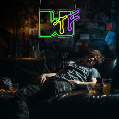 Image of Neon Sign, HSJNJKFU Neon Signs for Wall Decor Led Beer Bar Signs for Man Cave Room Decor Gift Light Up Sign USB Powered