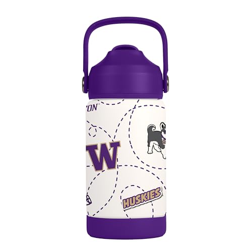 Image of Logo Brands NCAA Mascot Stainless-Steel Kids Bottle -Soft Silicone Mouthpiece, Easy To Carry, Kid-Friendly Design- Great For School & On-The-Go