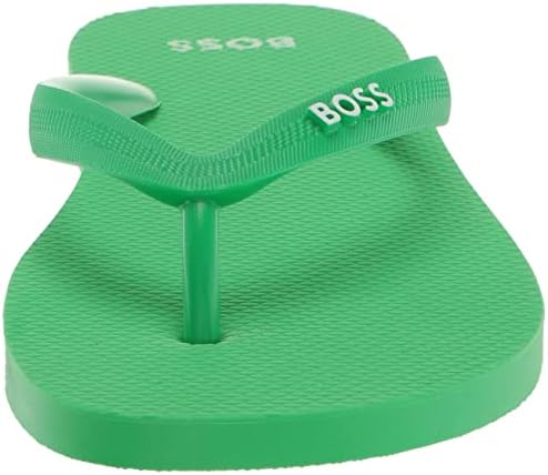 BOSS Men's Big Logo Flip Flops Slipper, Highlighter Green, 8-9 | Image 1