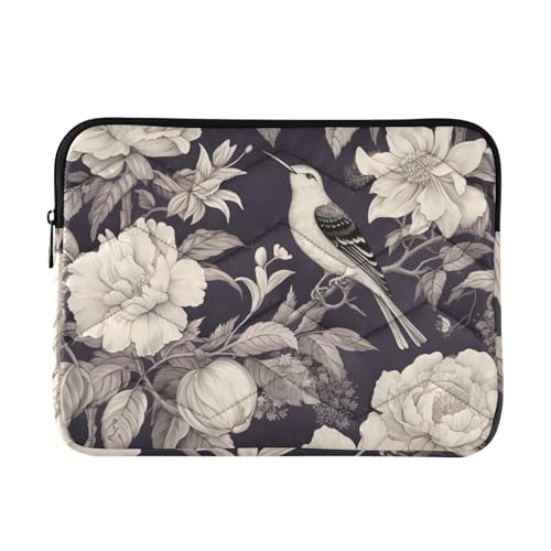 Funda para portátil 13-14 pulgadas con diseño floral impermeable