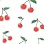 Cherries Toss White