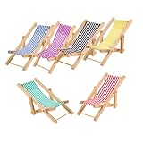 Silla de playa para casa de muñecas: mini silla de playa está con materiales seguros y confiables y es para los , silla en miniatura para casa de muñecas