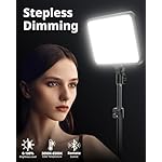 UBeesize 2 Pack LED Video Light Kit, Photography Lighting, 13" Studio Lights with 65" Tripod Stand and Phone Holders, Podcast Lighting for Video Recording,Tiktok,YouTube - Image 3