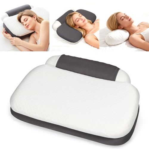 FUBOTRAD Memory Foam Tri-Functional Contour Pillow for Neck & Shoulder