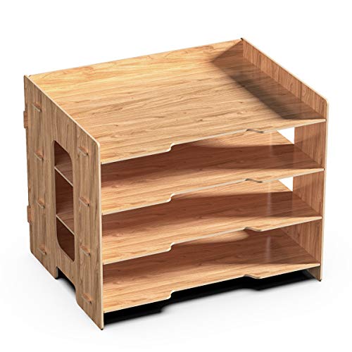 Briefablage Booxihome aus Holz für Dokumente und Unterlagen