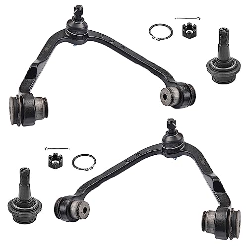 ASTARPRO 2WD 4pcs Front Upper Control Arm + Lower Ball Joint Compatible with Ford F-150 F-250 Expedition Lincoln Navigator Blackwood K8726 K8728 K8695