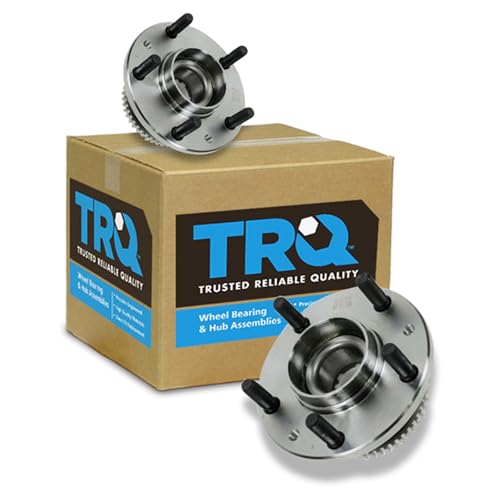 Image of TRQ Rear Left and Right Wheel Bearing & Hub Assembly Set 2 Piece for 2007-2012 Ford Fusion FWD 2007-2012 Lincoln MKZ FWD 2003-2004 Mazda 6 with 4 Wheel ABS Brakes 2005-2008 6