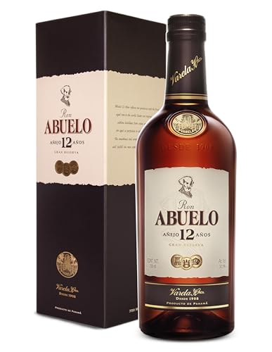 Ron Abuelo - Ron Añejo 12 Años Gran Reserva - Estuche con Botella 700 ml.