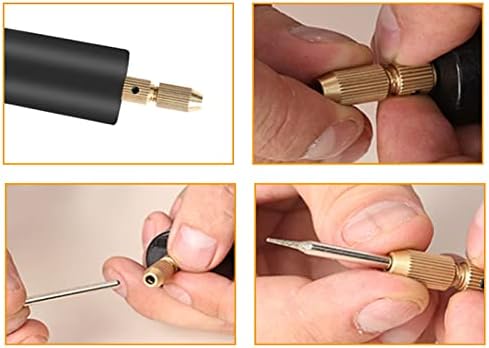 Pin Vise Hand Drill, for Jewelry Making, Manual Craft Electric micro Drill Sharp HSS Micro Mini Drill Bits Set, Small Hand Drill For, Rotary Tools For Wood,