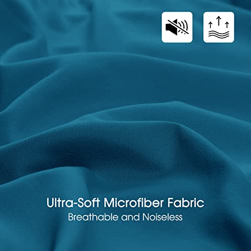 Basic Beyond Queen Comforter Set - Blue Comforter Set Queen, Reversible Bed Comforter Queen Set For All Seasons, Algiers Blue/Charcoal Gray, 1 Comforter (88"X92") And 2 Pillow Shams (20"X26"+2") #TOP4