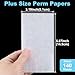Pndeyo 140pcs End Papers for Hair Perm, Disposable Thin Salon Hair Perm Papers, High Temperature Resistance Curling Tissue Styling Accessories for Cold and Hot Perms- White