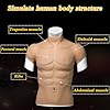 Vllentin Body Musculaire en Silicone,MâLe Silicone Muscle RéAliste,Poitrine musclée en Silicone à col Haut,Silicone réaliste Faux Muscle Faux Muscle,pour Hommes Cosplay Mascarade Costume #2