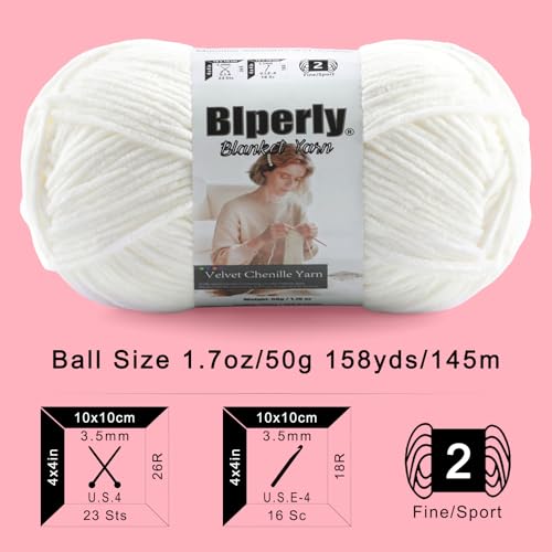 Image of Skinny Chenille Yarn for Crocheting, #2 Brown Thin Baby Blanket Plush Yarn