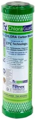 Filtrex (FX10CHLORA 9.75"X2.75" CHLORAGUARD CHLORAMINE Removal Carbon Block Filter