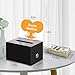 KYODOLED Black Suggestion Box with Slot and Lock for Voting, Donation Box with Sign Holder, Tip Jar, 6.2