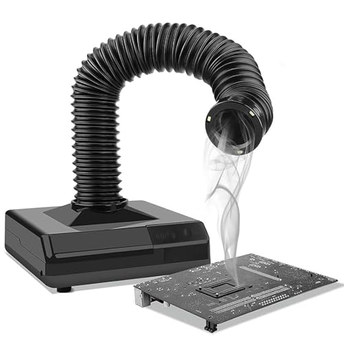 Extracteur de fumée de bureau avec lumière LED pour soudure et réparation électronique