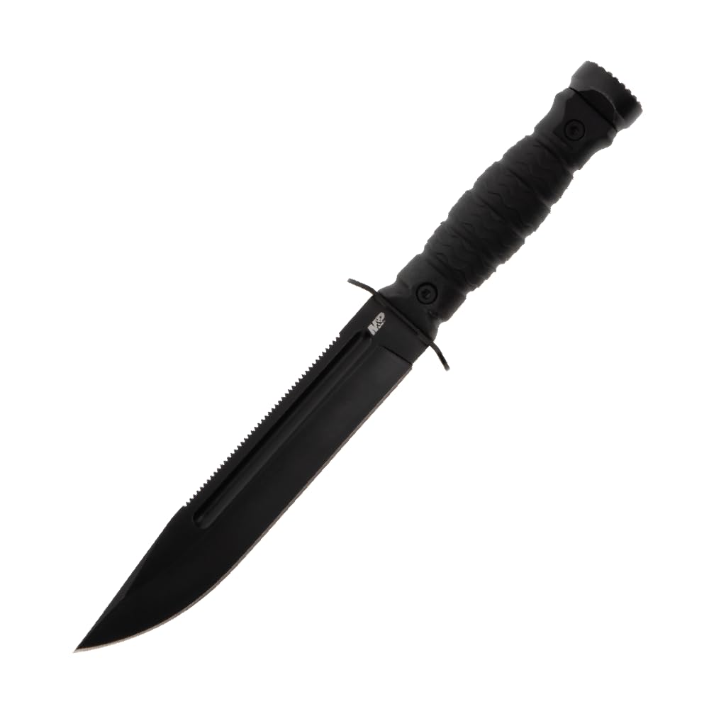 M&P Special Ops Survival Knives with Full-Tang Construction, 5"-7", Black Oxide Coated Stainless Steel Blade, For Tactical, Survival, and Outdoors