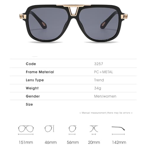 Metal Frame Men's Sunglasses Women's Luxury Sun Glasses Eyewear Uv4002