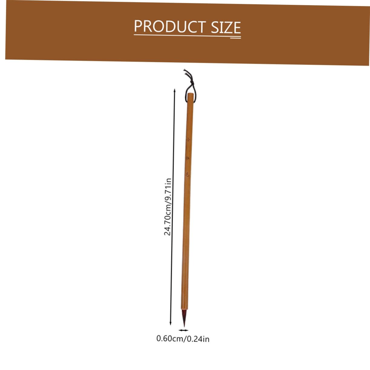 DIYEAH 4pcs Painting Beginners Oriental Small Brush Writing Calligraphy Pole