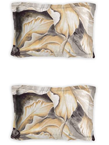 Image of DDECOR - Cashmere 100% Cotton Double Bedsheet with 2 Pillow Covers, King Size, Yellow