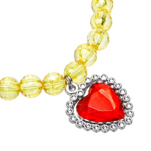 Coloch 7 Sets Dress up Jewelry, Jewelry Princess Pretend Toy with Bracelet, Necklace, Ring and Earrings, Cosplay Jewelry Set for Party4