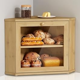 Bamboo Corner Bread Box...
