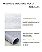 AKEfit Washer/Dryer Cover for Front Load, Washing Machine Cover Waterproof, Dustproof and Anti-UV, Heavy Duty Oxford Washer Covers for Outside, 27